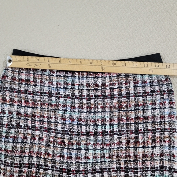 Talbots Multicolor Tweed Pencil Skirt Straight Career Size 2 - Picture 11 of 16
